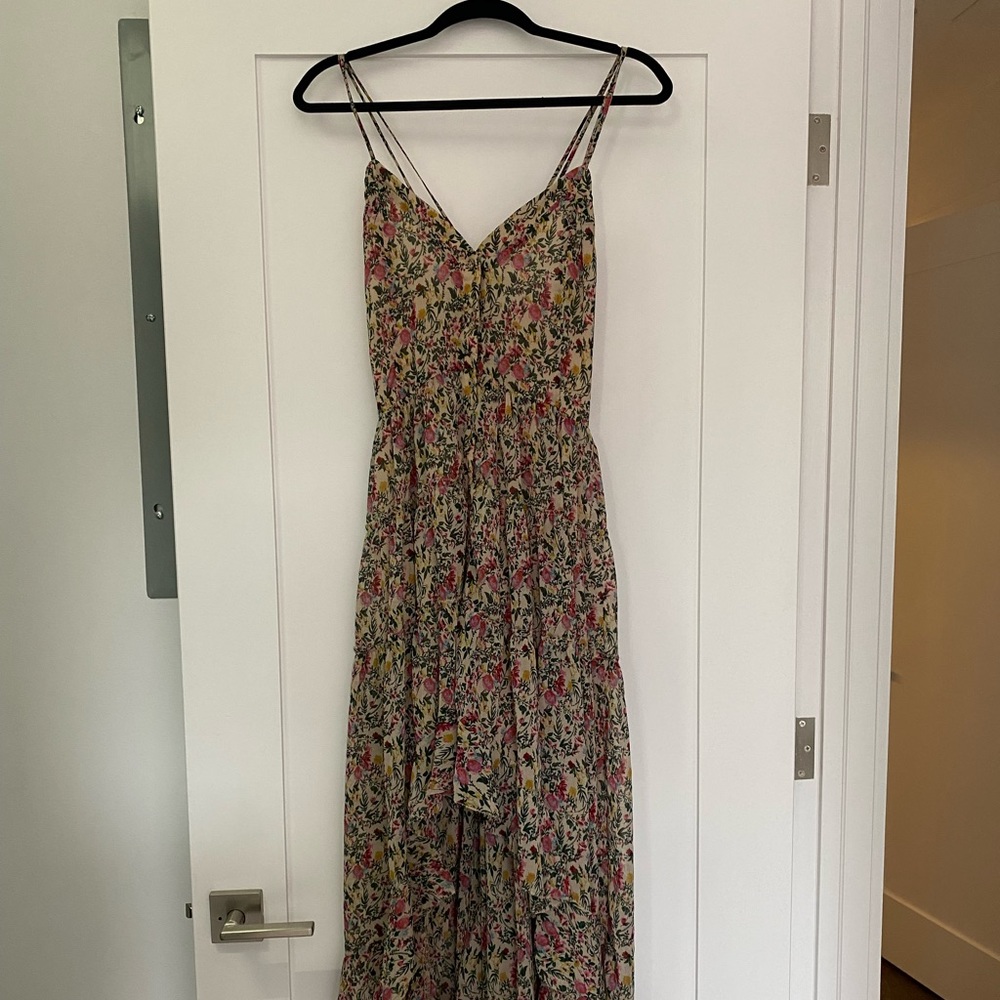 On The Road High Low Floral Midi Dress, Size L
